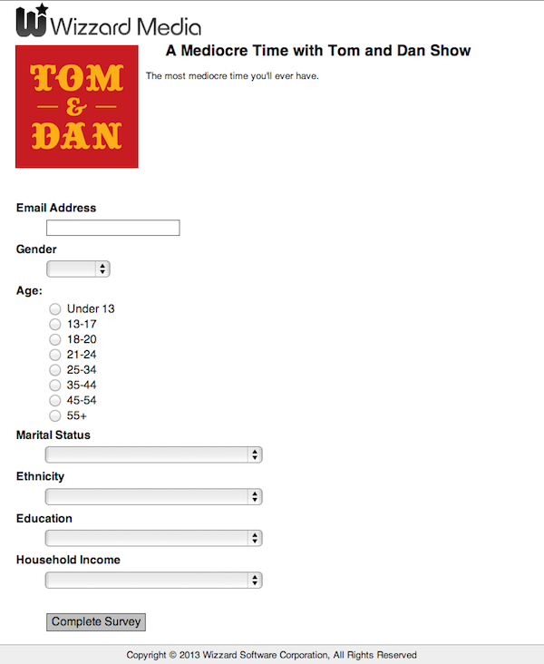 Quick Amt Survey